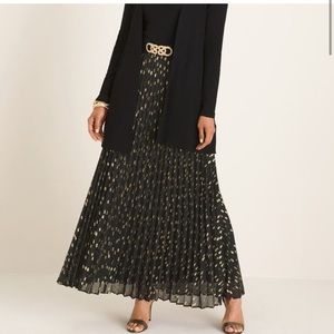 NWT Chico’s Black Label Pleated Skirt